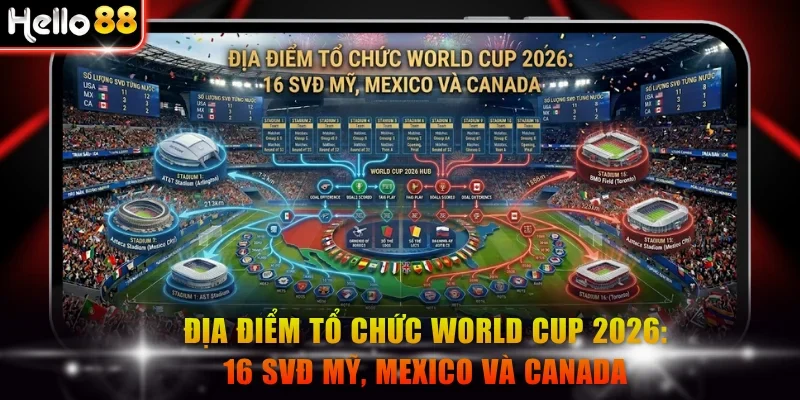địa điểm tổ chức World Cup 2026